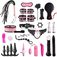 SacKnove 25 pièces Kit de fétichisme féminin, ensemble de jouets en peluche pour le flirt, ensemble de combinaison BDSM, costume de bondage japonais, SM pour adultes