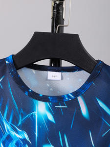 Vente en gros T-shirt et short à manches courtes imprimés graphiques 3D pour garçons-Ensemble <span class=keywords><strong>de</strong></span> vêtements confortables d'été respirant - Product Image 3