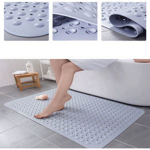 Tapis de bain TPE écologique fabriqué à la machine, antidérapant, imperméable, toutes saisons, pour salle de bain - Product Image 2