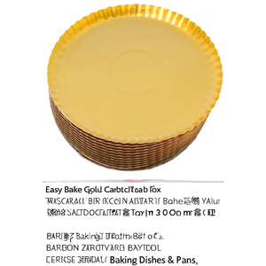 Juego de bandejas desechables de cartón de 3 piezas (31cm) EASY BAKE Oro 15743 - Product Image 3