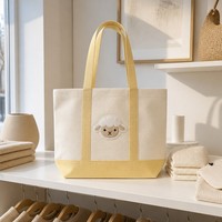 Sacs en toile à faible quantité minimale de commande, grande capacité, sacs fourre-tout en coton durables et recyclables avec logo personnalisé