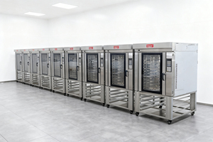 Lò nướng thương mại 5 khay 8 khay 10 Lò quay không khí nóng điện/gas lò lớn chuyển đổi phun thông minh - Product Image 4