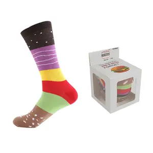 Calcetines divertidos de algodón unisex, con fruta colorida, aguacate, para hombre y mujer