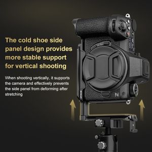 Para <span class=keywords><strong>Nikon</strong></span> Z6III / <span class=keywords><strong>Z6II</strong></span> PULUZ 1/4 pulgadas Vertical Shoot Quick Release L Plate Bracket Base Holder - Product Image 6