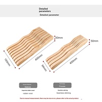 Support de rangement multifonctionnel en bois simple, non pliable, pour couteaux et ustensiles de cuisine, à poser sur comptoir ou table