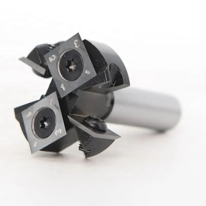 Rabot à bois à 2 cannelures 38.1mm 45mm Diamètre de coupe 6 <span class=keywords><strong>8</strong></span> 12 mm Queue Spoilboard Surfaçage Router Bit Insert Carbide Slab - Product Image 3