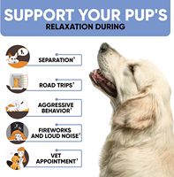 Suppléments nutritionnels pour le soulagement de l'anxiété et l'apaisement des animaux de compagnie avec de la racine de valériane pour soulager le stress dans OEM/ODM de la mastication molle pour chiens