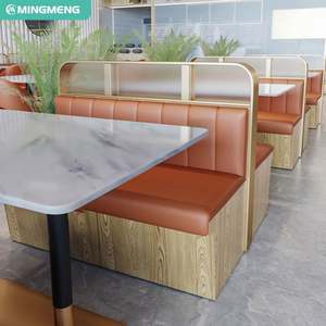 Modern Restaurant Furniture Commercial PU Leather Restaurant <b>Table</b> and <b>Chair</b> Set - Product Image 4
