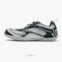 Chaussures d'entraînement radar Paris Black Warrior pour hommes et femmes, basses, en maille, style pieds nus, rétro, décontractées, respirantes, à lacets, lumineuses, pour l'été