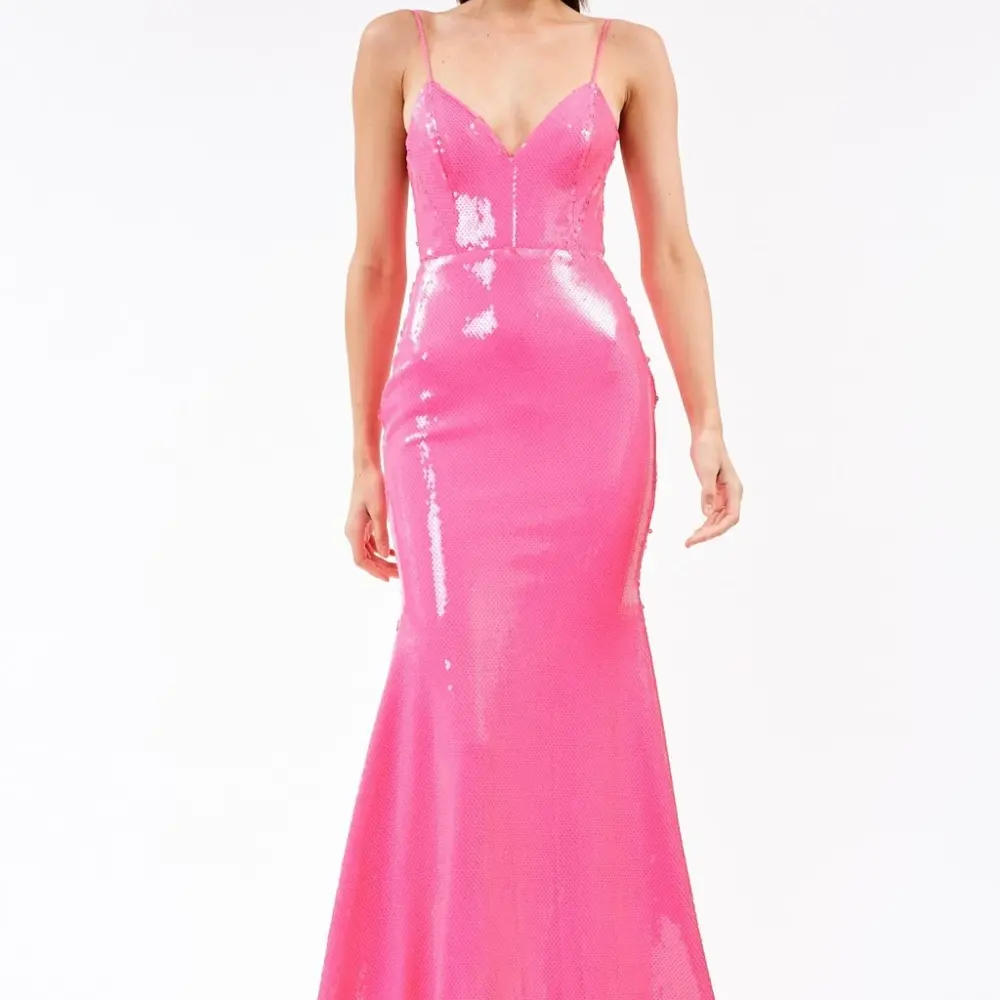 Glitter Women Sexy Sequin Dress Club Evening Bodycon Pink Maxi Floor Custom Dresses