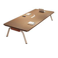 Meubles de bureau haut de gamme, table de réunion en aluminium sur mesure pour salle de réunion