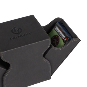 Caja de Almacenamiento de Cartas Coleccionables de PU con Diseño Elegante, Compartimentos Separados y Solapa, Personalizable OEM - Product Image 5