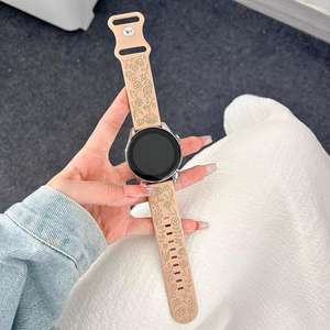 Correa de reloj inteligente de silicona suave con diseño en relieve resistente al agua para <span class=keywords><strong>Huawei</strong></span> Watch Band <span class=keywords><strong>GT3</strong></span> <span class=keywords><strong>Pro</strong></span> ajustable y transpirable - Product Image 1