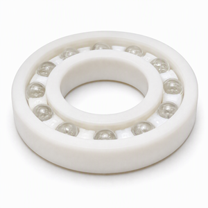 Rodamientos de Plástico PP PE 6008 de 40x68x15mm con Bolas de Vidrio, Tipo Abierto, Resistentes a Ácidos, Ligeros, Lavables, Aislantes para Uso Químico - Product Image 2