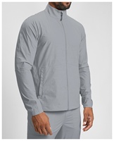 Veste coupe-vent en nylon pour homme avec logo personnalisé, softshell imperméable, légère, pour le sport, la course à pied, la randonnée, ourlet ajustable