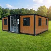 Casa Contenedor Impermeable de 20 Pies, Expandible, Casa Móvil, Caravana, Casas Portátiles de 2 y 4 Dormitorios
