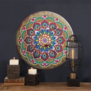 Mandala diamond painting kits New Diamond Mosaic sets Iron Tin board Mandala Flower diamond picture