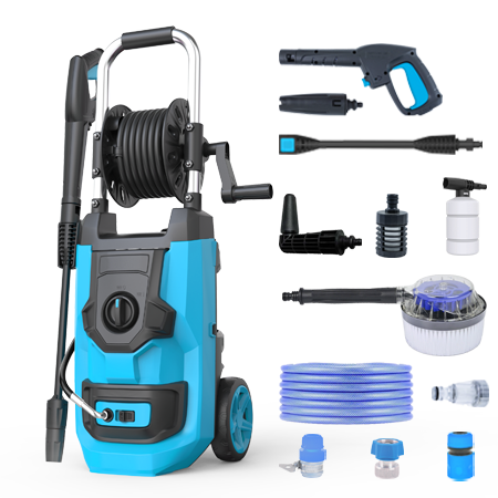 New E-wash Heavy Duty High Pressure Cleaner 2000W AC 16Mpa Floor & Car Washer with Jet Lance
