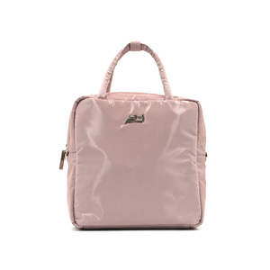 Bolso bandolera de gran capacidad, color rosa piedra, con asa cuadrada y cierre de botón que imitación el estilo del volante - Product Image 5