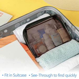 Neceser de Viaje para Artículos de Aseo, Aprobado por la TSA, con Cierre, Impermeable, Transparente, para Cosméticos, con su Logotipo - Product Image 4