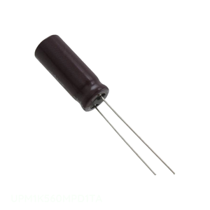 Condensateur TH radial en aluminium 56 µF 20 % 80 V, référence UPM1K560MPD1TA, à montage traversant, Distributeur agréé - Product Image 1