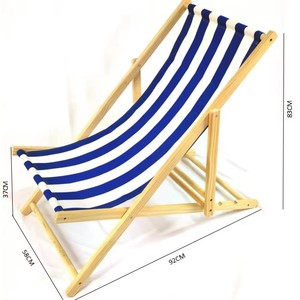 Chaise de plage pliante <span class=keywords><strong>en</strong></span> <span class=keywords><strong>bois</strong></span> pour extérieur, idéale pour la plage – Offre promotionnelle - Product Image 4