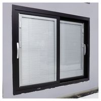 Fenêtre à persiennes en aluminium de haute qualité avec lames réglables, design imperméable pour usage commercial et résidentiel