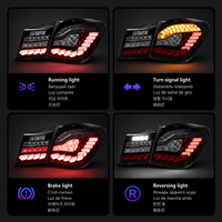 Feux arrière à LED BK pour Chevrolet Cruze 2009-2014, clignotants séquentiels effet écaille de dragon, Plug & Play