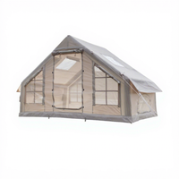 Tente de camping d'extérieur portable, coupe-vent, anti-poussière, imperméable, en tissu Oxford épaissi, en PVC, gonflable, quatre saisons
