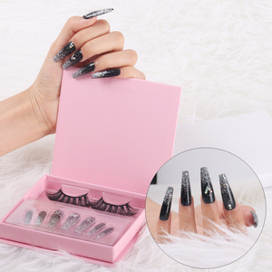Durable 7-10 jours presse sur les ongles et les cils nouvelle arrivée bricolage presse sur les ongles et les cils - Product Image 1