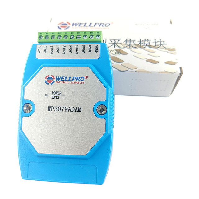 WP3079ADAM RS485 MODBUS RTU Communication Protocol 4-20mA 0-10V Analog Output Module