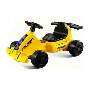 Coche de Aprendizaje Multifuncional con Música y Luces, 4 Ruedas, Doble Motor Eléctrico, Pedales, Negro, 6V4Ah, para Entrenamiento Diario - Product Image 1