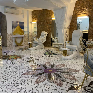 New Luxury Glass Electric Foot Spa Pedicure Massage <b>Chair</b> with Modern Design for Nail Salon Use - Product Image 2