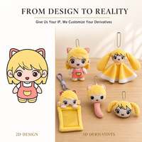 ODM OEM B2B Anime Nouvelle Arrivée Porte-clés en Peluche Personnalisé Coloré Animaux en Peluche Doux Coton PP Cadeau Promotionnel MOQ 500 pièces
