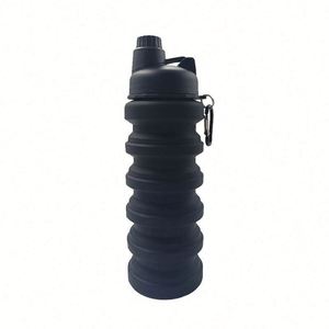 Wholesale Eco-Friendly BPA Free Portable Custom Color Silicone Foldable Collapsible Travel Water Bottle 500-1000ml <b>Tea</b> <b>Infuser</b> - Product Image 5