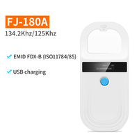 Escáner de Microchip para Mascotas 134.2Khz/125Khz FDX-B EMID, Lector de Microchip para Identificación Animal