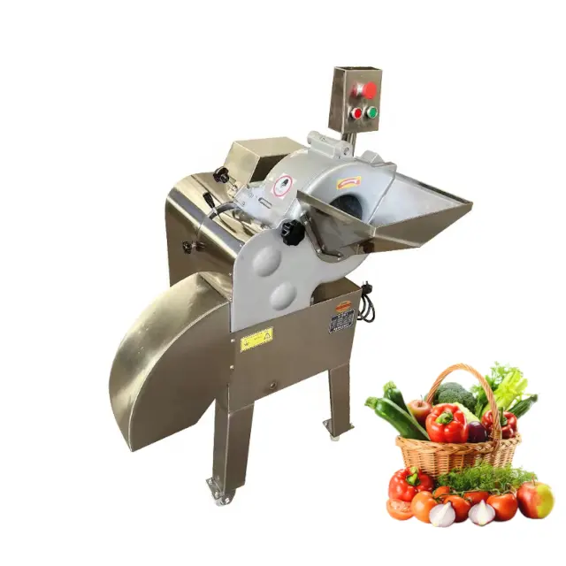 Zhengrako mesin pencacah akar sayuran otomatis, mesin pemotong buah dan sayuran otomatis komersial daun