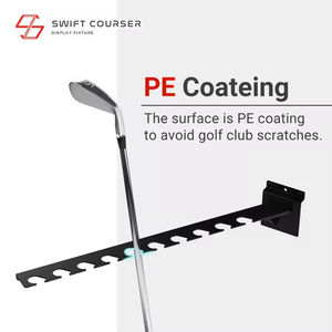 Moderno Exhibidor de Palos de Golf de Metal y Hierro con 10 Estantes, Soporte de Pared con Logotipo Personalizado para Exhibición en Tiendas - Product Image 5