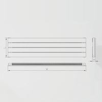 Radiateur de chauffage hydronique horizontal à tube plat de conception classique AVONFLOW OEM