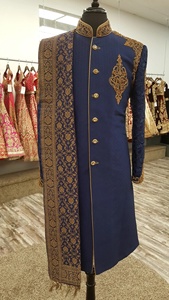 Latest & Beautiful Decent-Embroidery on Sherwani-Pant with Stole <b>dress</b> for INDIAN & PAKISTAN <b>MEN</b> Party & WEDDING <b>Dress</b>=2020 - Product Image 2