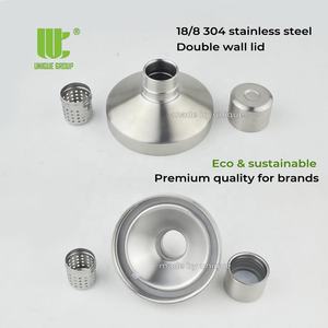 Vaso Mezclador de Proteínas Metálico Premium, Recipiente de Acero Inoxidable para Polvo y Cuchara, Kit de Nutrición Sin Plástico - Product Image 2