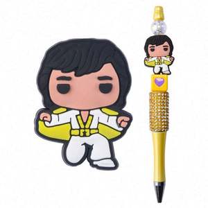 Novedad 2025: Cuentas focales de silicona con diseños de Elvis, Cantante Pop Taylor, Karol G, Estrella del Pop Selena y Hunting - Product Image 1