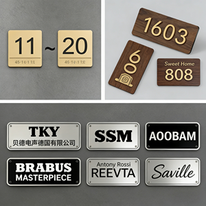 Panneau de porte coulissante en acrylique pour hôtel, magasin, gîte – Série complète, finition anodisée durable, panneau de conseils pratiques – ODM OEM - Product Image 4