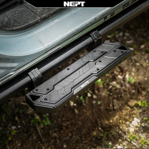 Makino Nept บันไดข้างขนาดเล็กสำหรับรถยนต์, แป้นเหยียบอะลูมิเนียมสไตล์สปอร์ตสำหรับการขับรถด้านข้างของ Bronco รุ่นพิเศษ