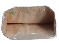 Sacs en papier kraft biodégradables personnalisés avec corde en coton, impression flexo, bec verseur, blanc, PE, capacité 25kg 50kg