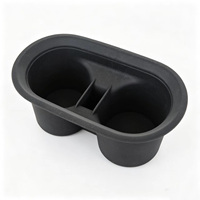 Support de Gobelet Double en Silicone Personnalisé pour Voiture, Insert de Remplacement pour Boîte d'Accoudoir, Pièces en Caoutchouc Moulé OEM ODM en Gros