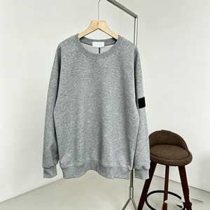 Nouveau style 2026 – Pull en maille décontracté et extensible en coton noir pour <span class=keywords><strong>homme</strong></span>, coupe oversize, motif île - Product Image 1