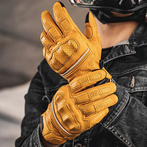 MOTOWOLF 2025 Nouveaux gants de café en cuir de protection pour moto de course - Product Image 3
