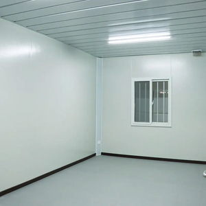 Casa contenedor con puertas enrollables Garaje de estacionamiento Barato 20ft Casa contenedor de envío Casa prefabricada moderna desmontable - Product Image 4