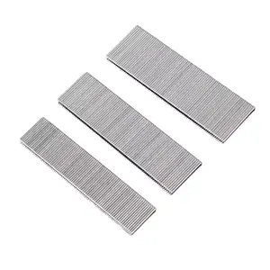 5.7mm Crown 1/4" Galvanized Medium Wire Staples Medium Crown 4K/90 Staples For Furniture Sofa Pin